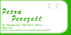 petra perczell business card